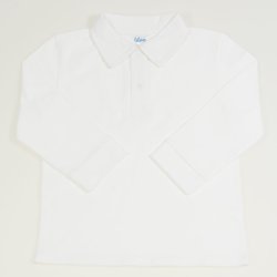 Tricou polo copii - ecru