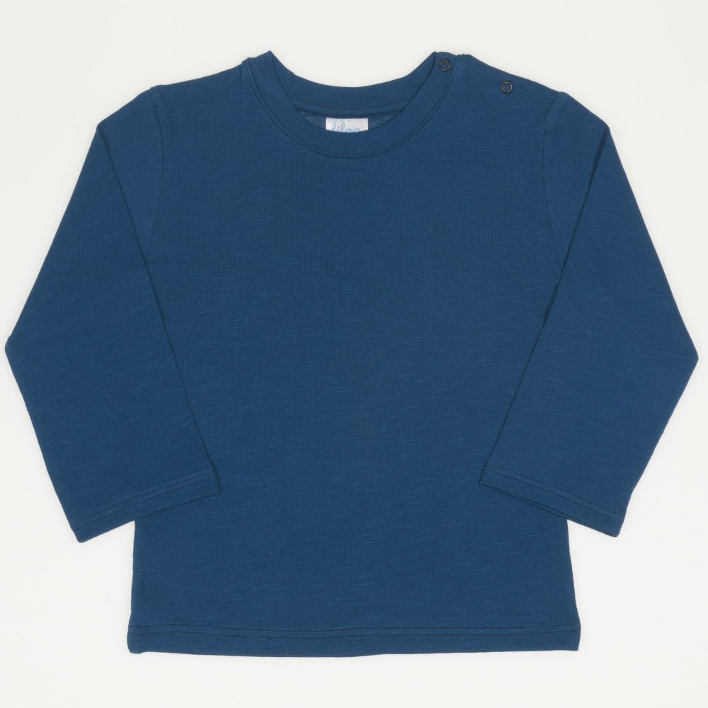 Dark blue long-sleeve tee | liloo