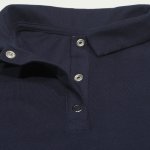 Navy blue long sleeve t-shirt polo | liloo