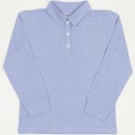 Light blue long sleeve t-shirt polo | liloo