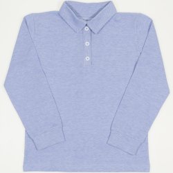 Tricou polo copii - model albastru deschis pique