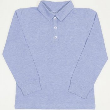 Light blue long sleeve t-shirt polo