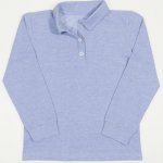 Light blue long sleeve t-shirt polo | liloo