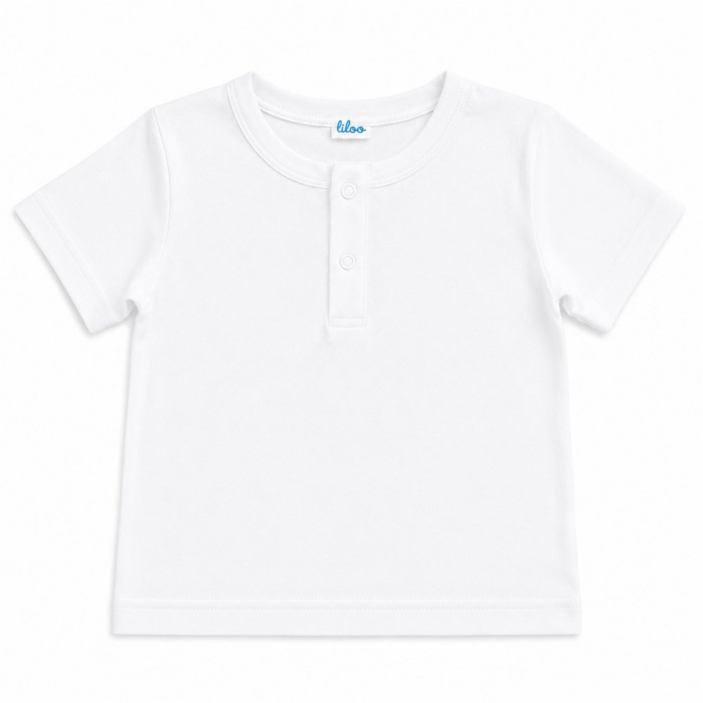 White short sleeve t-shirt with slit | liloo