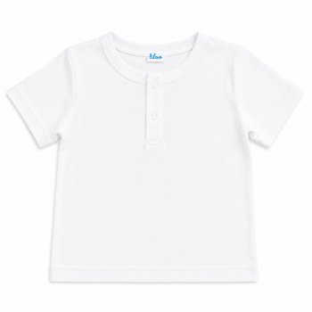White short sleeve t-shirt with slit | liloo