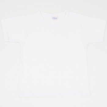 Tricou mânecă scurtă alb | liloo
