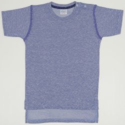 Azure with navy blue short-sleeve tee