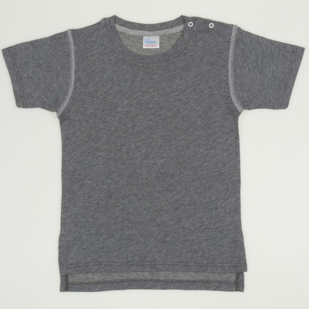 Grey with light grey short-sleeve tee| liloo