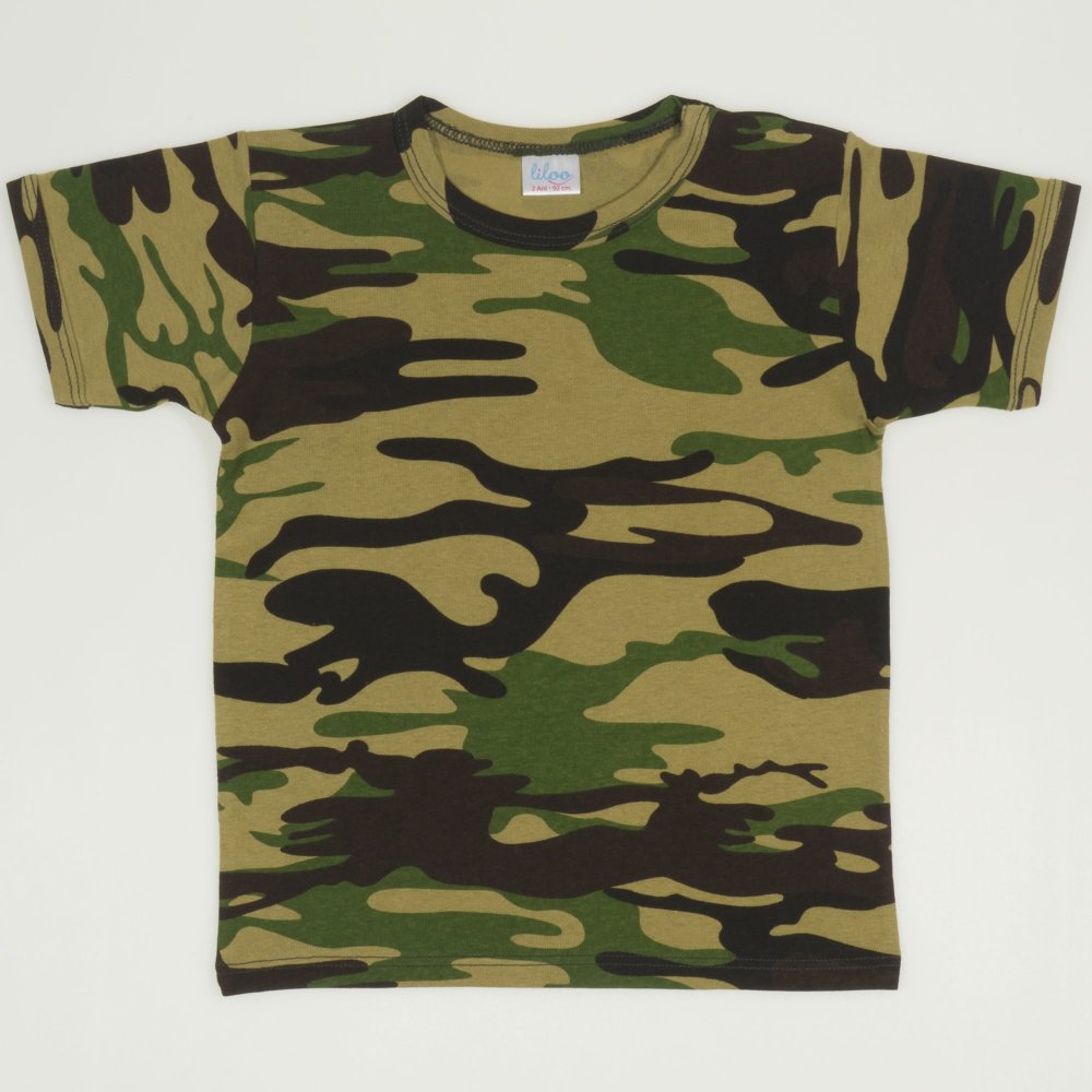 Camouflage model short-sleeve tee | liloo