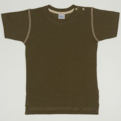 Khaki with cream short-sleeve tee