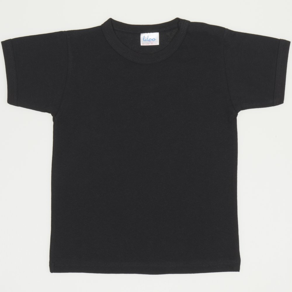 Black short-sleeve tee| liloo