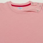 Salmon with red short-sleeve tee  | liloo