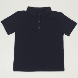 Tricou polo cu maneca scurta copii - bleumarin