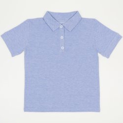 Light blue short sleeve t-shirt polo