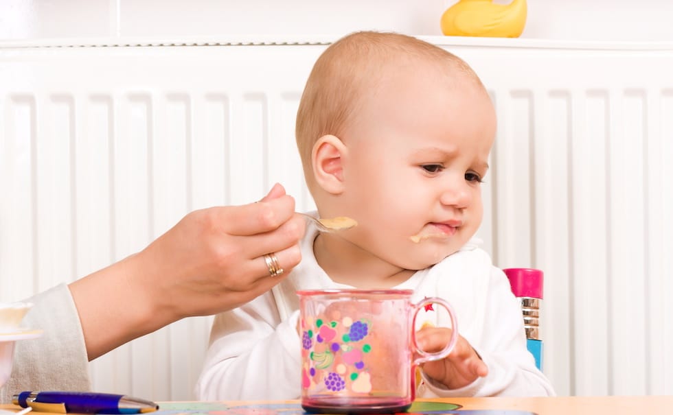 Baby refuses food