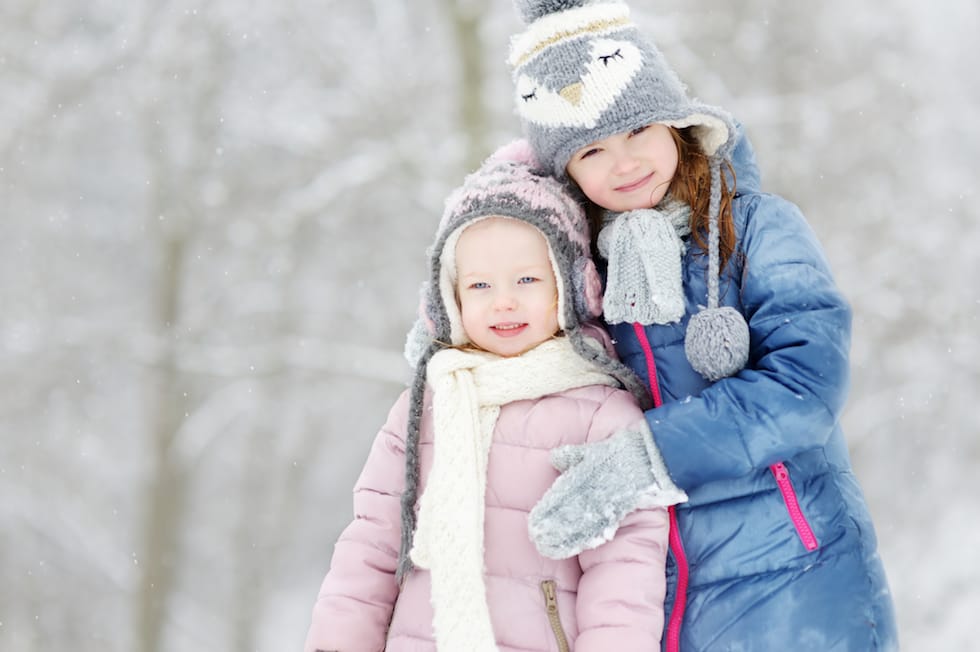 girls in the snow