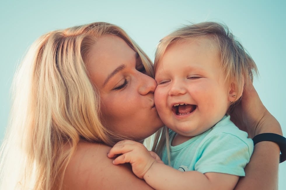 Mother with little girl